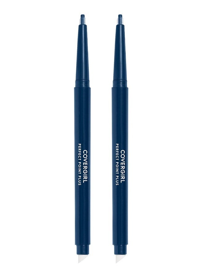 CoverGirl COVERGIRL Perfect Point Plus Eyeliner Pencil, Midnight Blue, 0.008 Ounce (Pack of 2)  - Image 1
