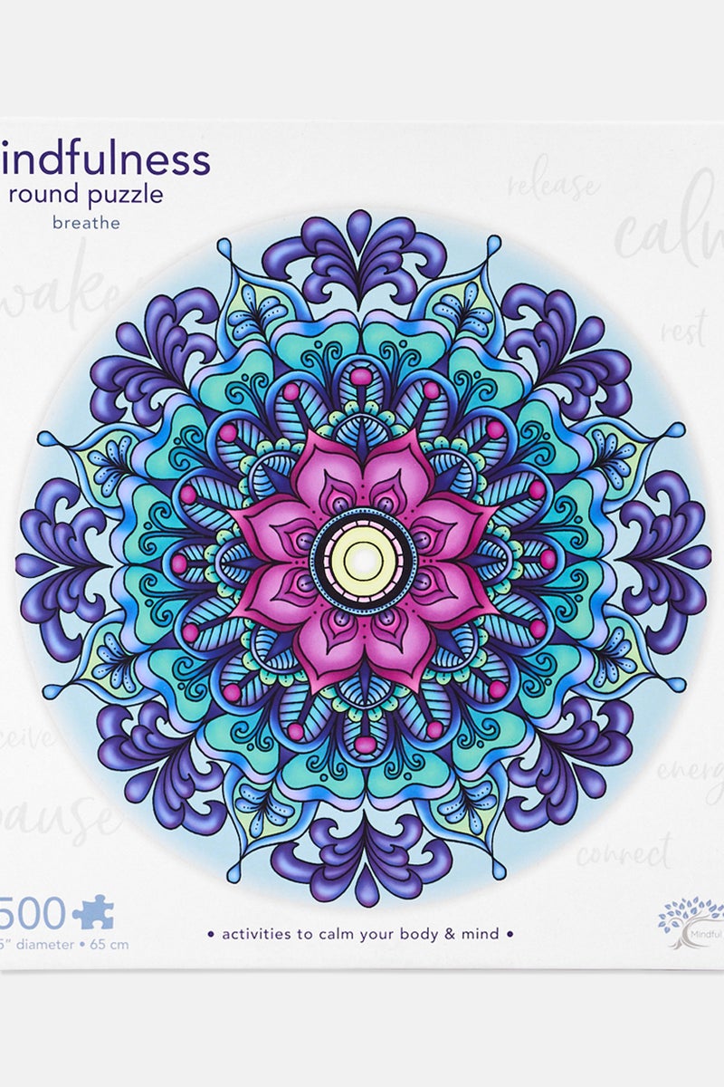 Ambassador Mindful Living Mandala 500 Pcs Breathe Round Puzzle - Image 4