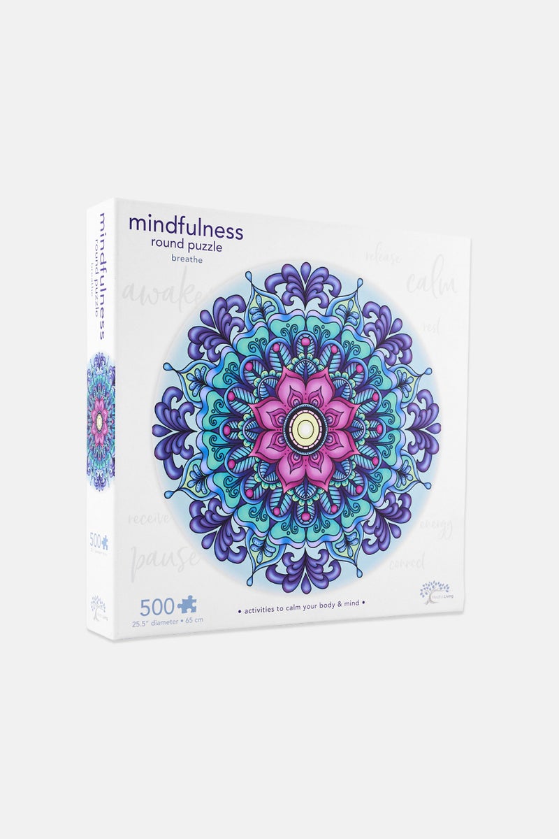 Ambassador Mindful Living Mandala 500 Pcs Breathe Round Puzzle - Image 2