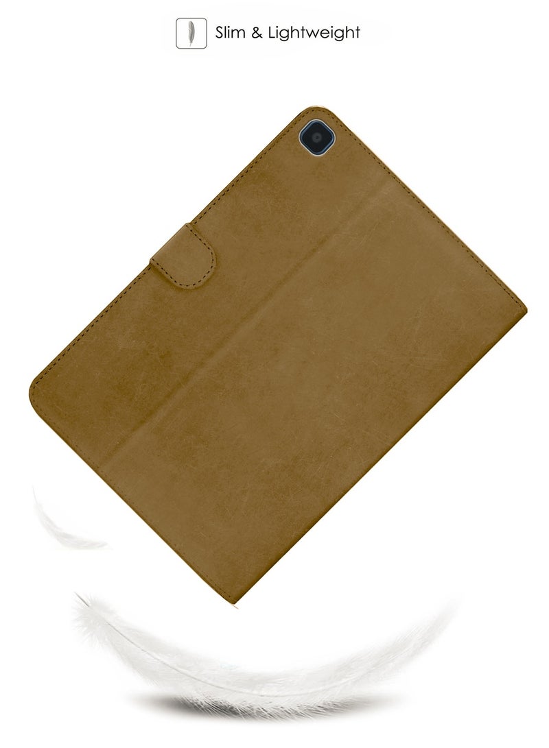 Wtech PU Leather Magnetic Closure Flip Case Cover For Honor Pad X8 / Honor Pad X8 Lite 2022 Light Brown - Image 2