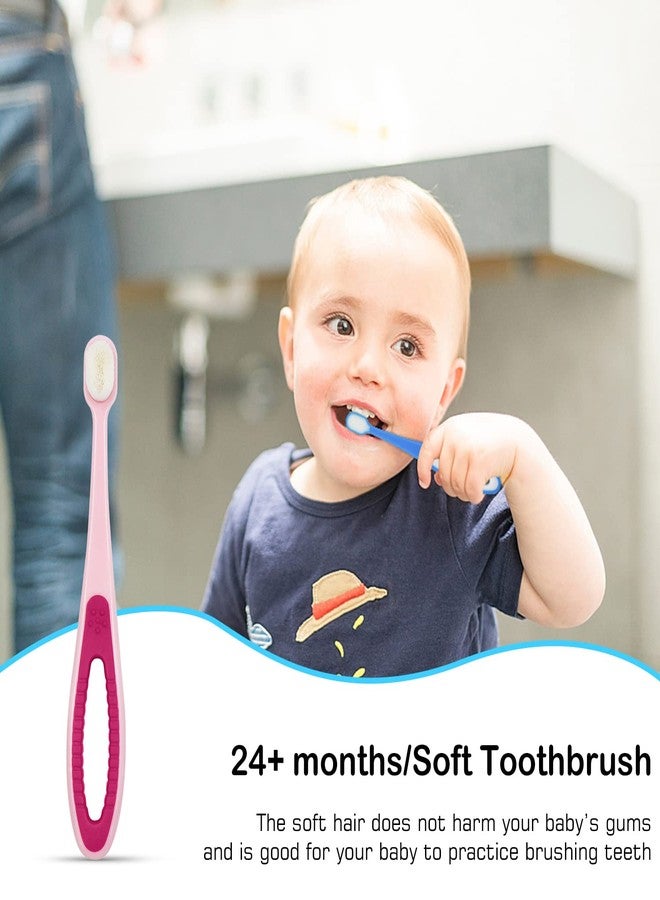 Frerdui 6 in 1 Baby Training Toothbrush Set - Infant to Toddler Toothbrush Oral Care Silicone Toothbrush for Baby - Food Grade Silicone,Extra Soft Bristles,Perfect for 6+,12+,24+ Months - Image 5