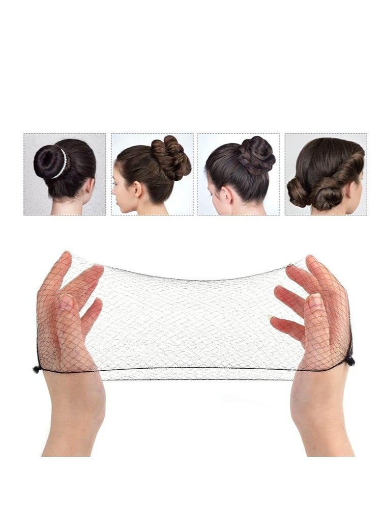 Globalstar 144-Piece Black Nylon Hairnets with Elastic Edge - Durable and Comfortable Mesh Hair Accessories - Image 2