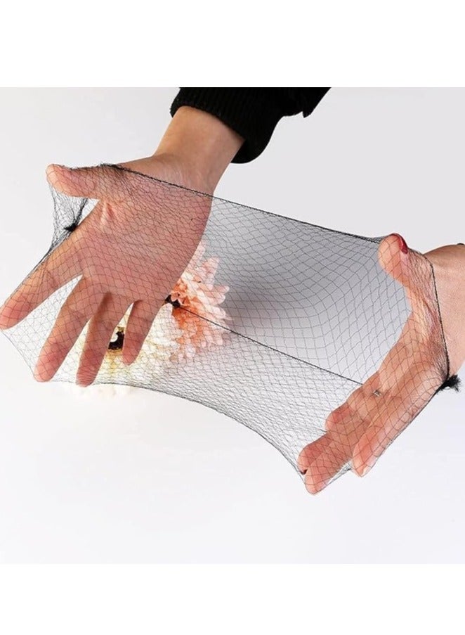 Globalstar 144-Piece Black Nylon Hairnets with Elastic Edge - Durable and Comfortable Mesh Hair Accessories - Image 3