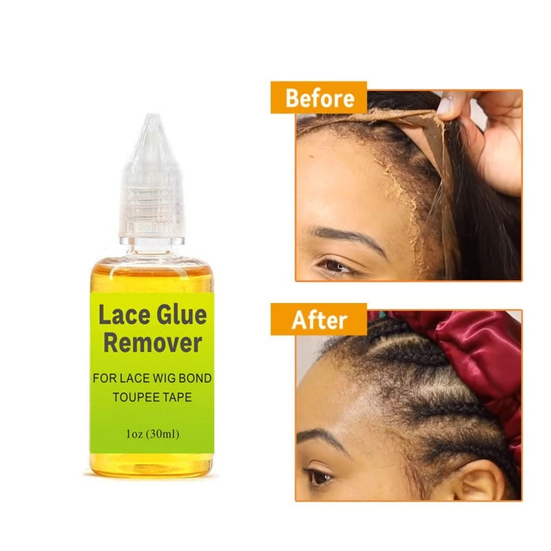 30ML Lace Glue Remover Fast Acting Hair Extensions Remover, Lace Wig Glue Remover Tape for Hair Extension Adhesive Remover - Image 5
