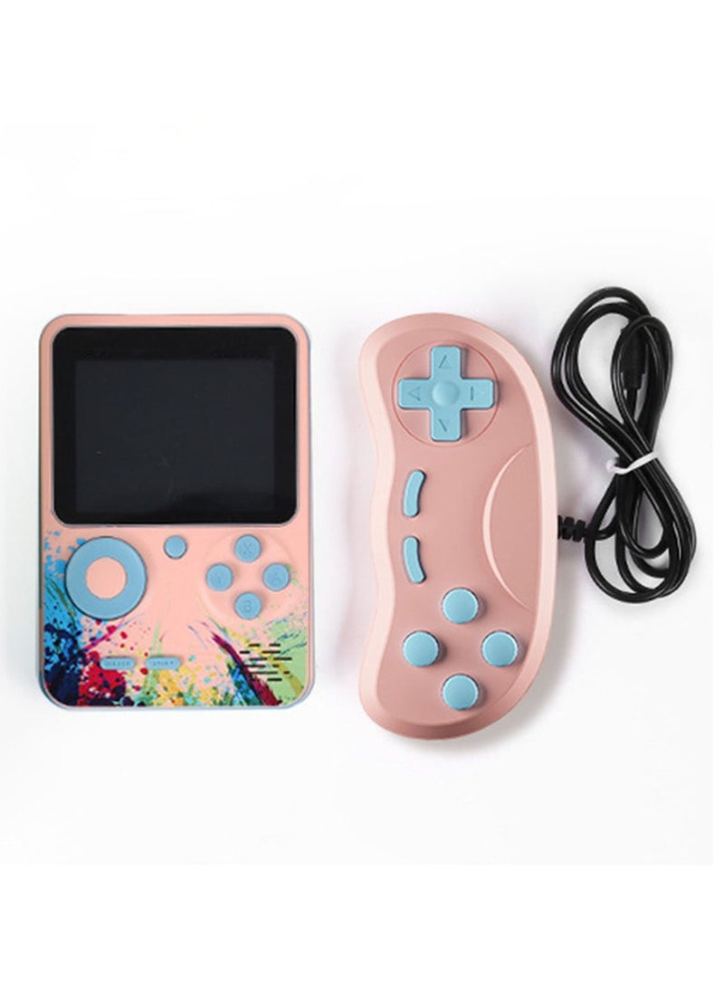 Handheld Game Console,Portable Retro Video Game,3.0 Inches Screen,Support for TV & Two Players,Gift for Kids & Adult,Pink. - Image 1