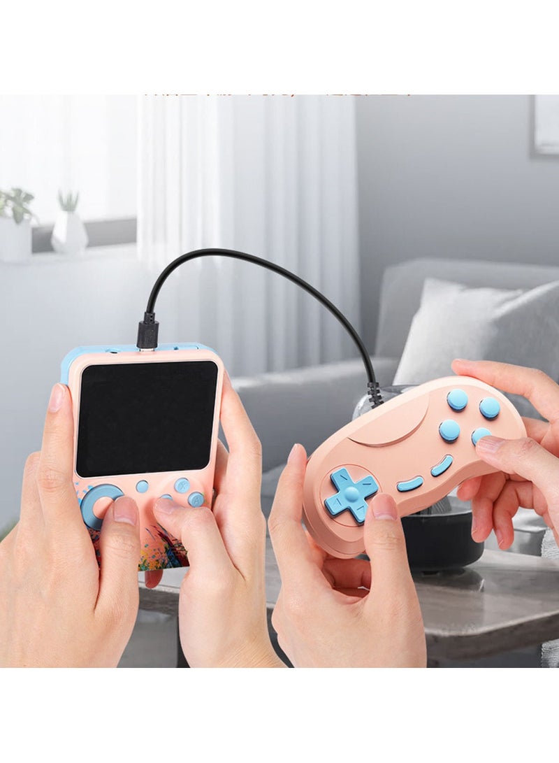 Handheld Game Console,Portable Retro Video Game,3.0 Inches Screen,Support for TV & Two Players,Gift for Kids & Adult,Pink. - Image 3