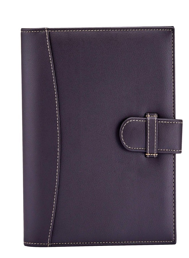 It's Academic Mini Executive Leather Portfolio Folder, 1" Ring Binder and 250-Sheet Capacity, Note Pads, and 5.5" x 8.5" Documents, 2 Pen Loops, Dark Brown Faux Leather (98295 - Image 2