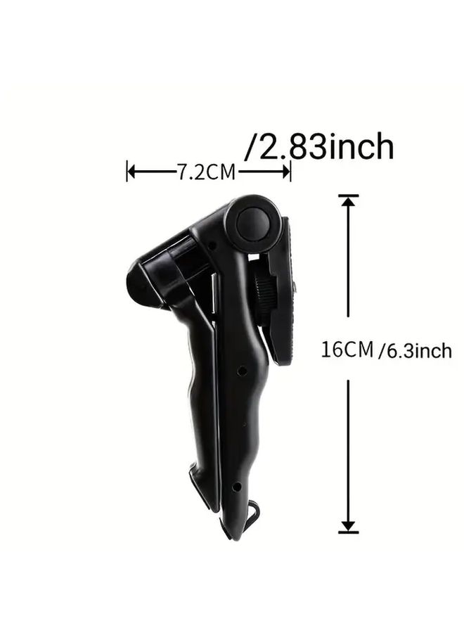 Black Tripod Stand For Phone And Camera With Anti Shake 360 Rotation Adjustable Height - Image 2