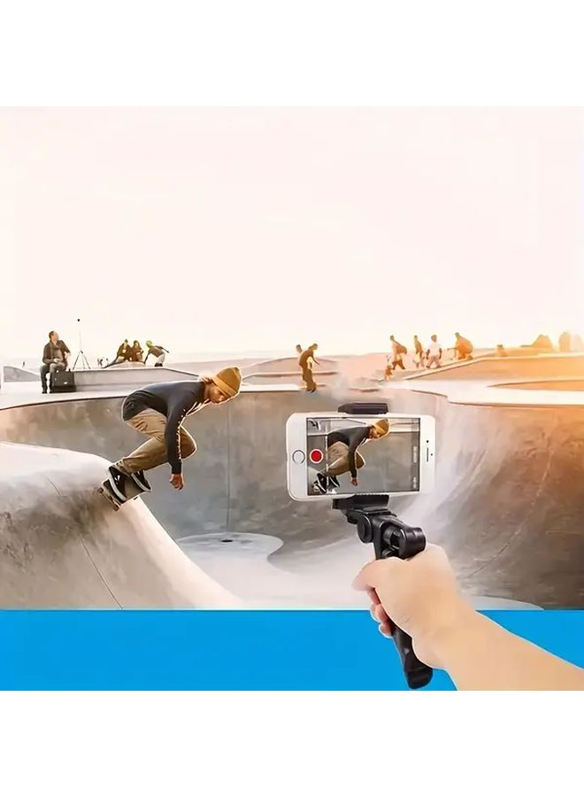 Black Tripod Stand For Phone And Camera With Anti Shake 360 Rotation Adjustable Height - Image 4