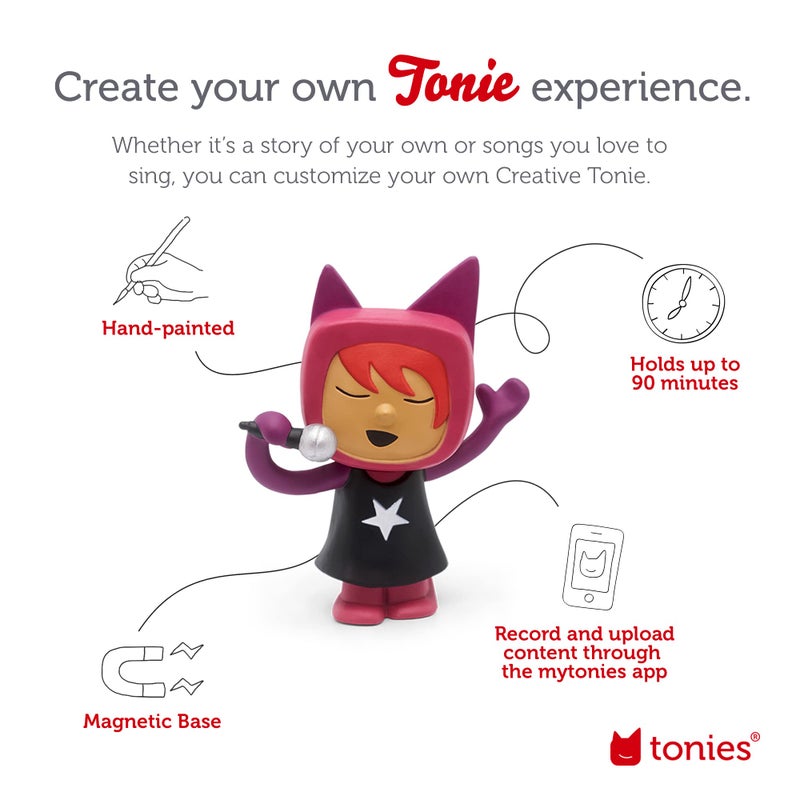 Tonies Singer Creative Toy Figurine - Record and Upload up to 90 Minutes of Your Own Stories and Songs - Image 3