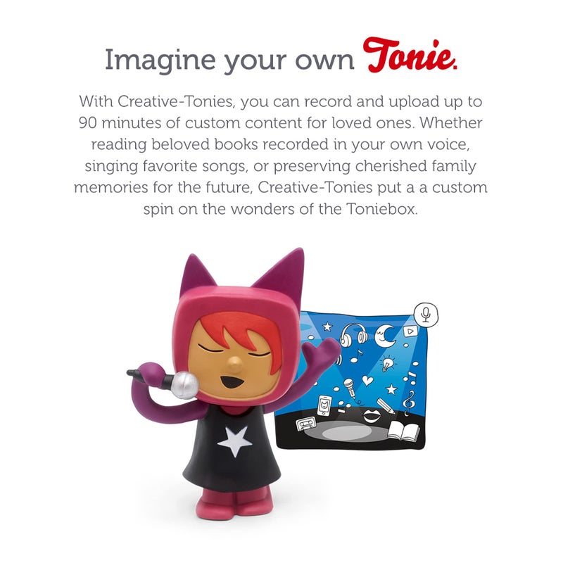 Tonies Singer Creative Toy Figurine - Record and Upload up to 90 Minutes of Your Own Stories and Songs - Image 4