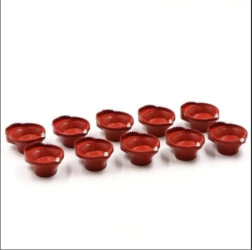 HARSHLOVE LED Light Water Sensor Diyas Plastic Ambient Lights Pack of 24 - Image 1