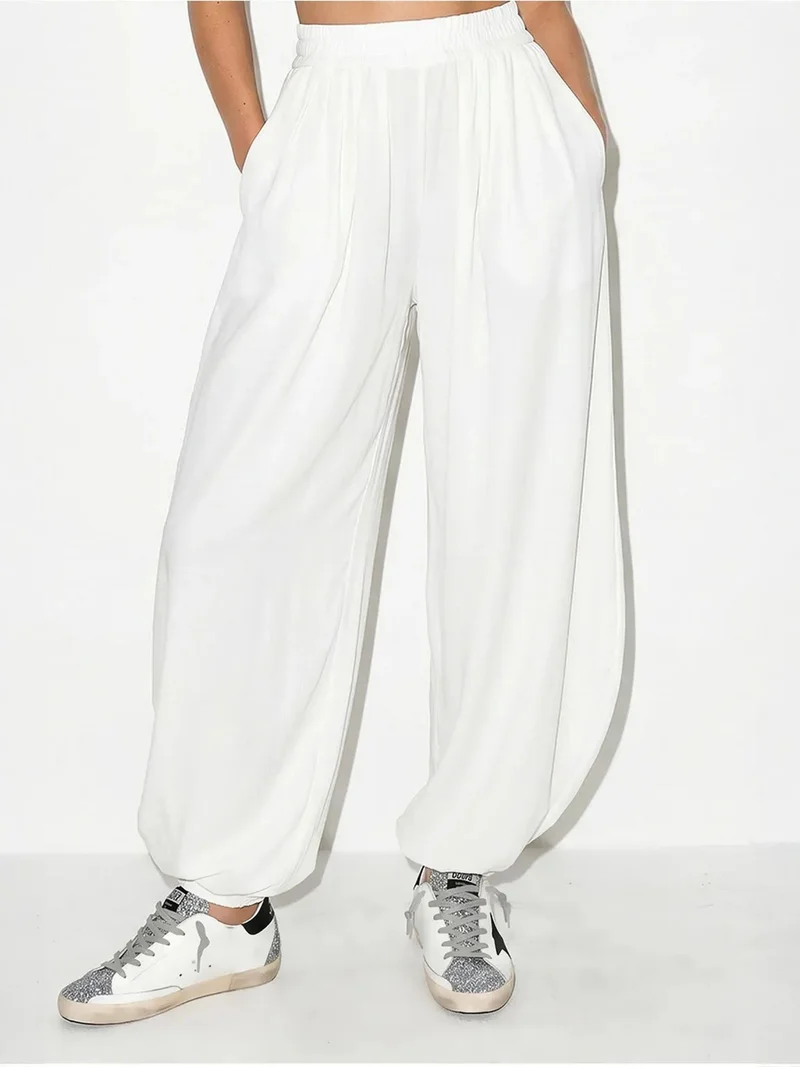 Bianco Lucci LUCCI Oversized Crew Neck T-shirt And Wide-leg Trouser Set
