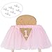 PartyHooman 1st Birthday Girl Decoration High Chair Tutu Skirt Banner No1 Cake Smash 1st Birthday Decorations for Baby Girls First Birthday Banner Highchair Centrepiece in Baby Pink and Gold Princess Theme - Image 3