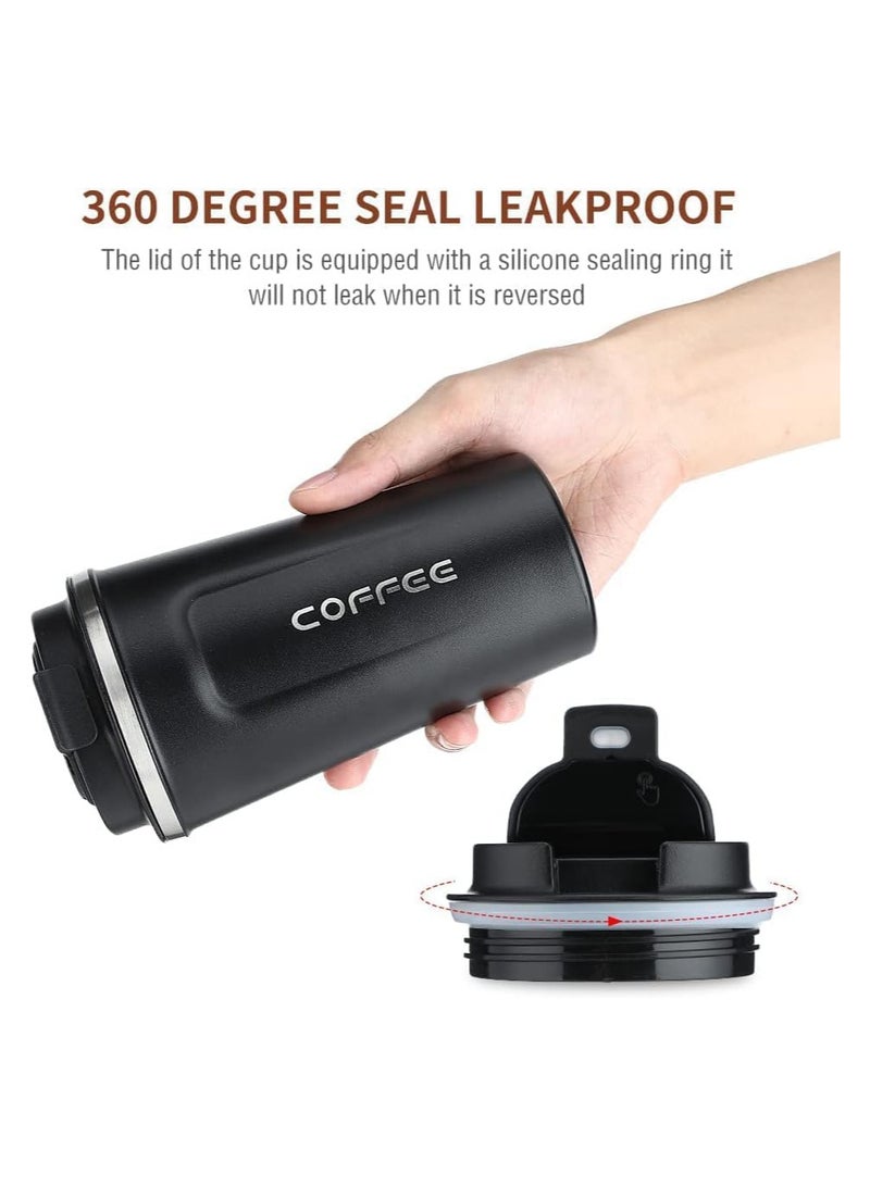 Coffee Intelligent Digital Display 510ml 304 Stainless Steel Coffee Cup Thermal Mug Office Termal Cafe Travel Insulated Bottle,Vacuum Insulated Travel Mug, Leakproof Double Wall Stainless Steel Reusable Coffee Cup with Lid for Hot and Cold Drinks - Image 3