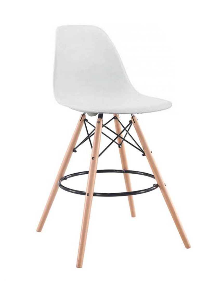 Mahmayi Mahmayi Ultimate Eames Style DSW Bar Stool Set of 2-White  - Image 3