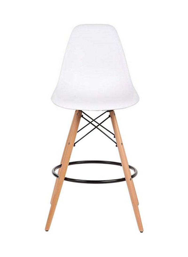 Mahmayi Mahmayi Ultimate Eames Style DSW Bar Stool Set of 2-White  - Image 2
