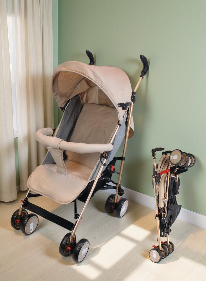 EASY FUTURE Foldable Ultra Lightweight Travel Stroller Umbrella Foldable Design Absorbent Multi Position Reclining Seat Adjustable Canopy Foldable Storage Basket NO.1103 - Image 1