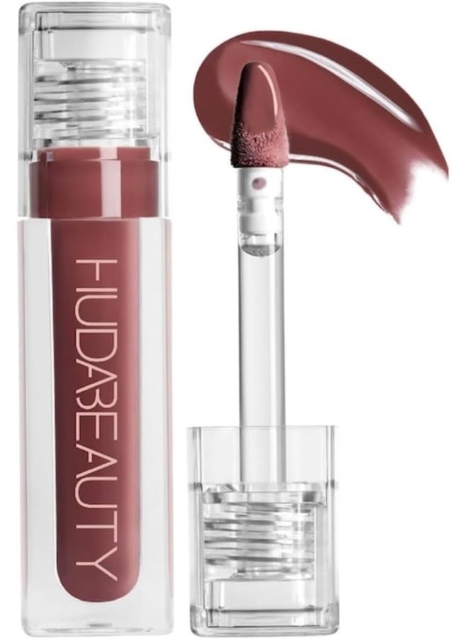 Huda Huda BEAUTY Faux Filler Shiny Non-Sticky Lip Gloss Posh - Deep Rose 0.13FL.OZ / 3.9ml - Image 1
