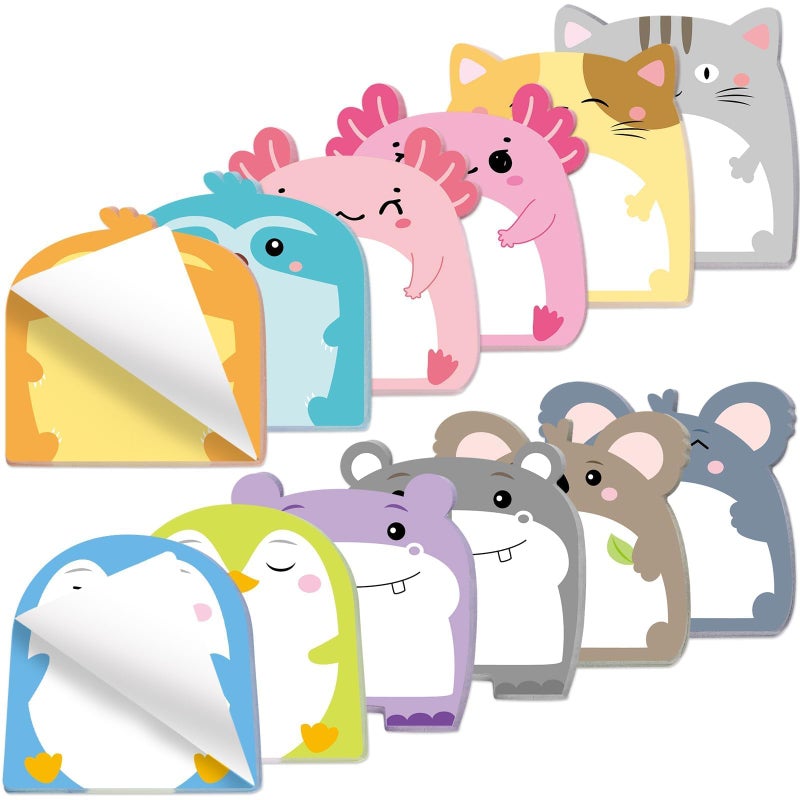 Fancy Land 24 Pads Cute Sticky Notes Animal Sticky Notes for Teachers Classrooms 720 Sheets Memo Pads Page Markers Flags Teacher Appreciation Valentine Gift Home Office School Supplies Cute - Image 2