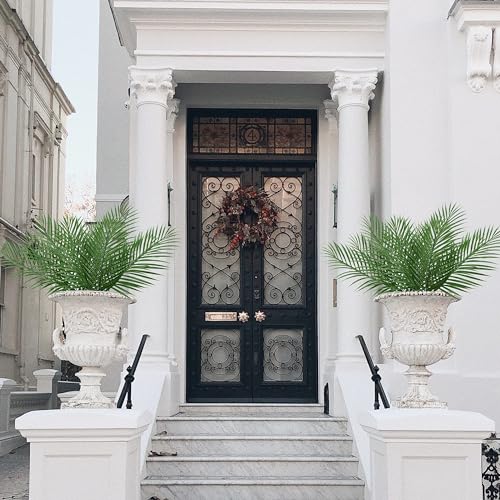 Ruidazon 40 Pcs Artificial Palm Leaves, 20.4" Outdoor Faux Palm Fronds Fake Tropical Palm Leaves for Palm Sunday Flower Arrangement Wedding Birthday Party Home Spring Summer Decor - Image 2