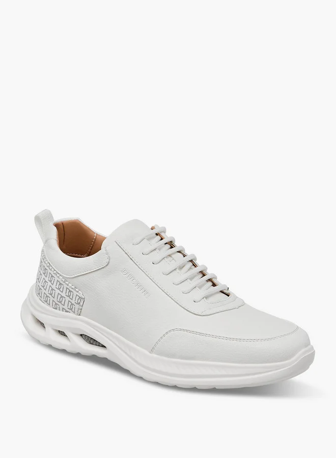 دوتشيني Men's Monogram Print Lace-Up Sneakers