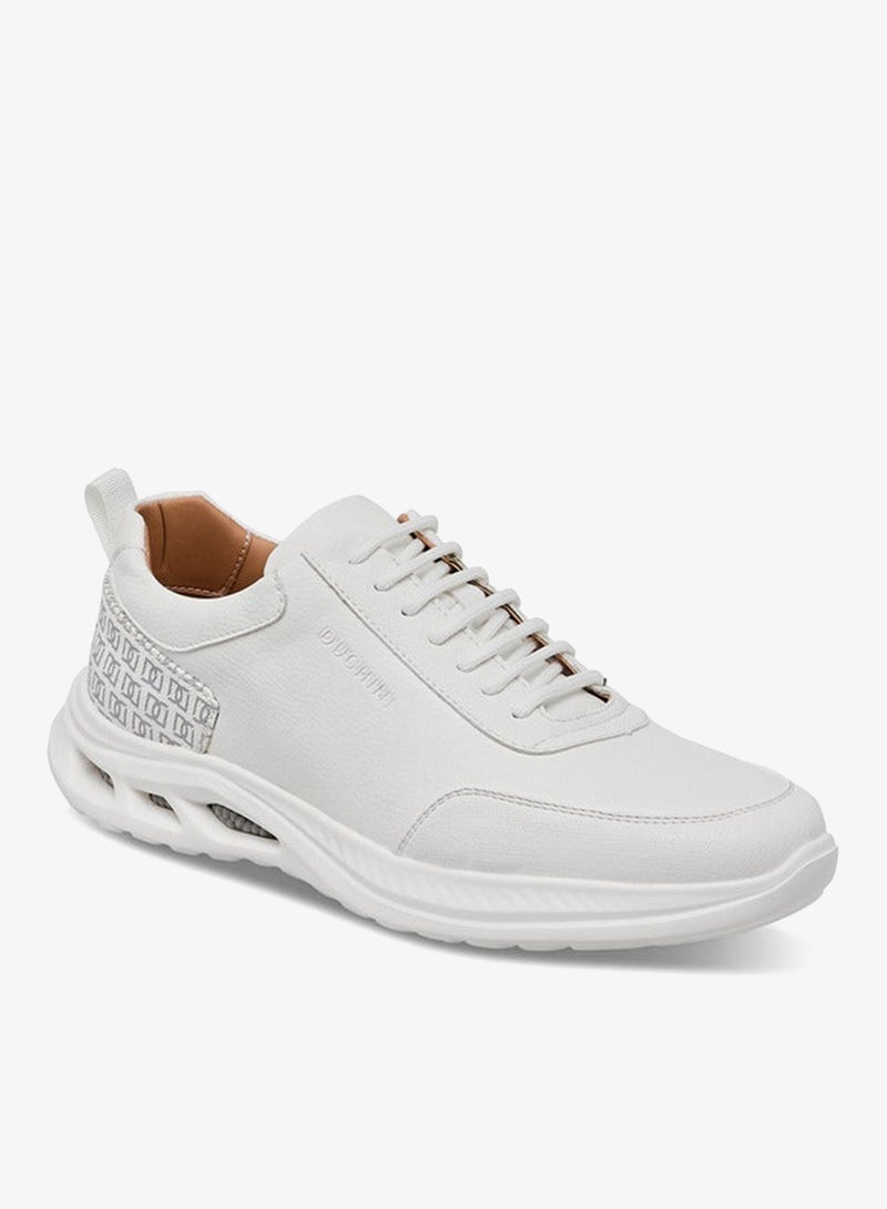 DUCHINI Men's Monogram Print Lace-Up Sneakers - Image 2