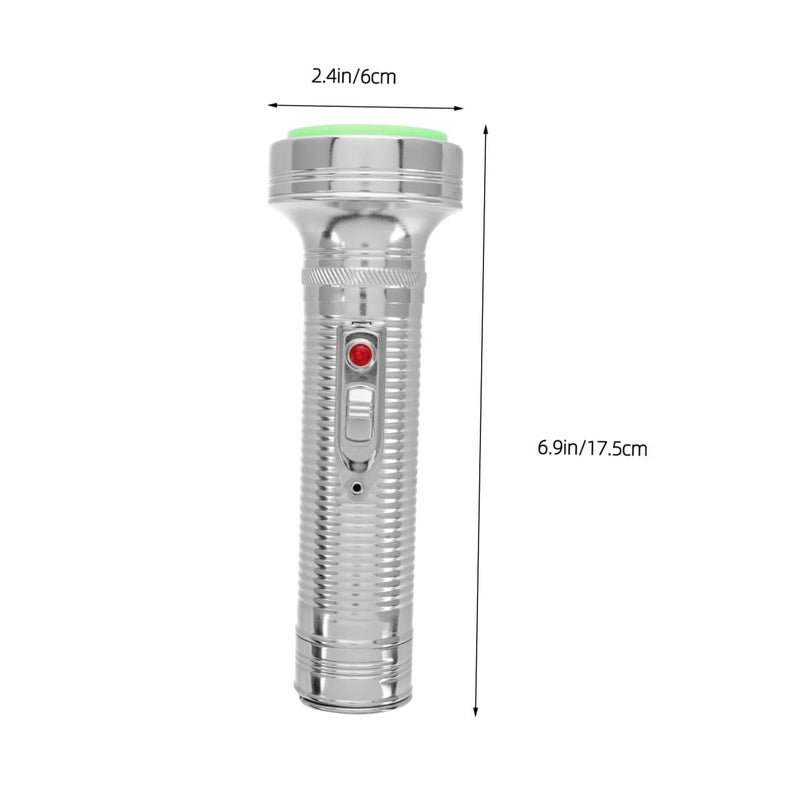 Vintage Metal Flashlight Retro Torch With D Cell Battery For Camping Rural Home - Image 3