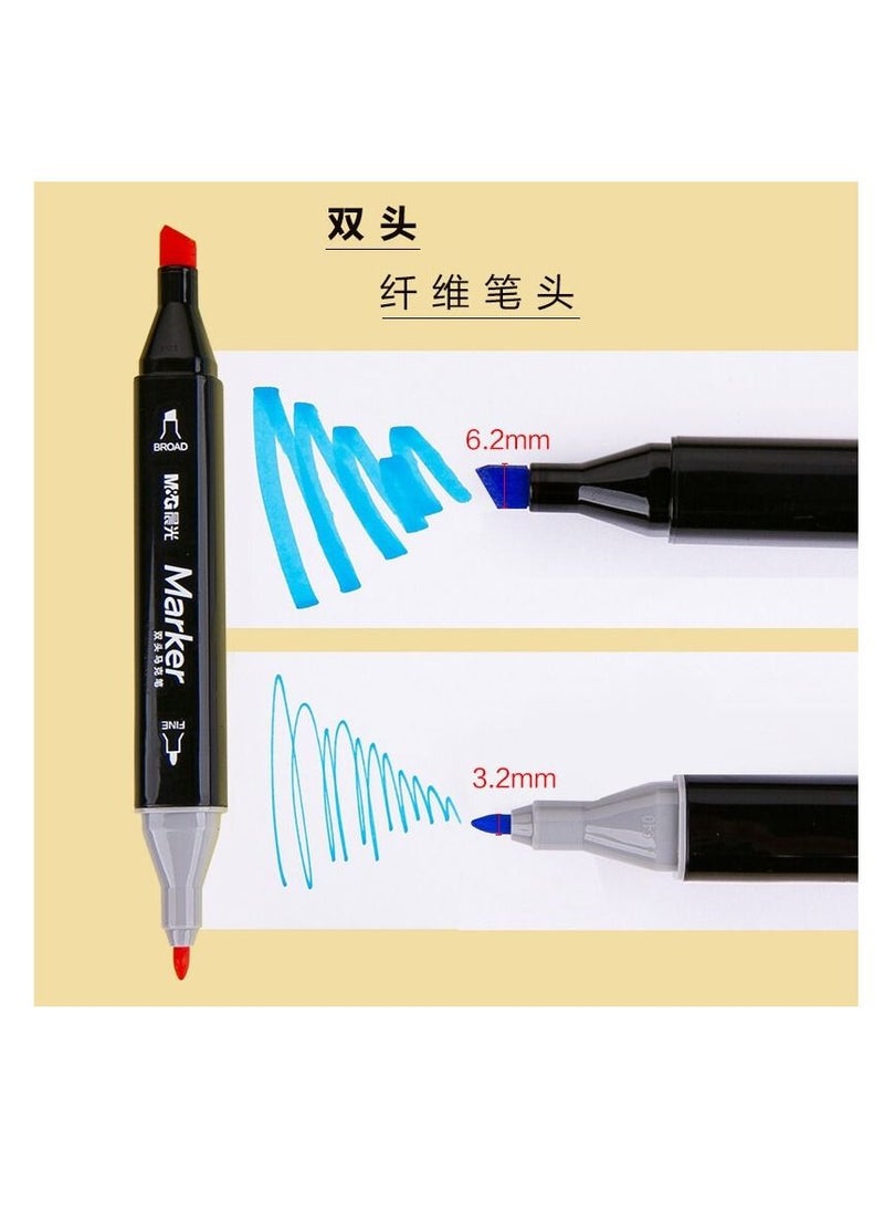 M&G M&G Chenguang bagged double-headed marker pen color painting 30 colors - No:APMV1413  - Image 3