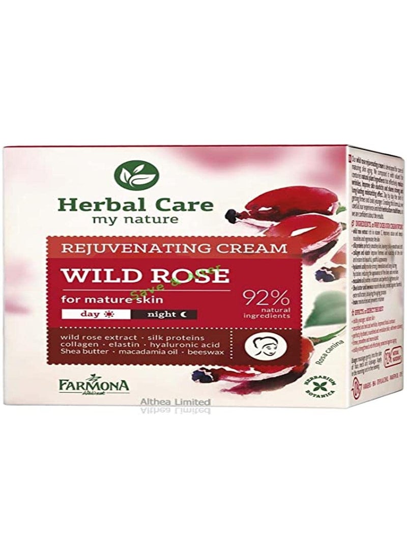 FARMONA - Herbal Care My Nature Rejuvenating Wild Rose Face Cream 50ml - Image 1