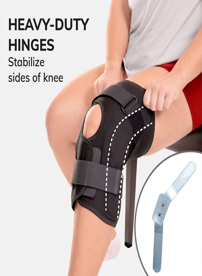BraceAbility Obesity Hinged Knee Brace - XXXL Overweight to Plus Size Wrap Support for Womens and Mens Arthritis Treatment, Bariatric Joint Pain Relief, Kneecap Instability, Ligament Weakness (3XL) - Image 3