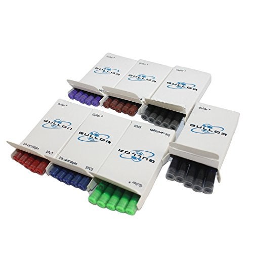 Gullor 35 PCS International Size Pen Ink Cartridge to Fit Jinhao Fountain Pens, 7 Colors, 7 Packs - Image 5