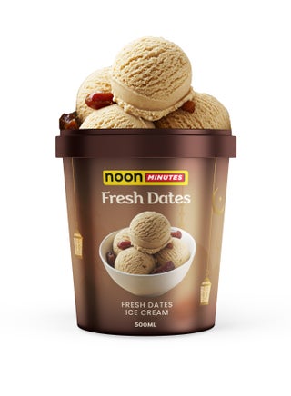noon Minutes Fresh Dates Ice Cream Tub