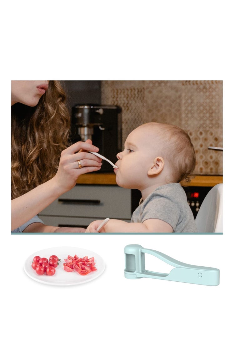 Grape Cutter for Kids, Stainless Steel Fruit Cutter, Quarter Grape Slicer, Suitable for Vegetable Fruit Salad Cake Decoration, Kitchen Gadget Fruit Slicer (Blue) - pzsku/Z62CD9DA80B3CF3C759A9Z/45/_/1692769721/caf2d0d6-f731-464f-96c0-e49323dfd03a