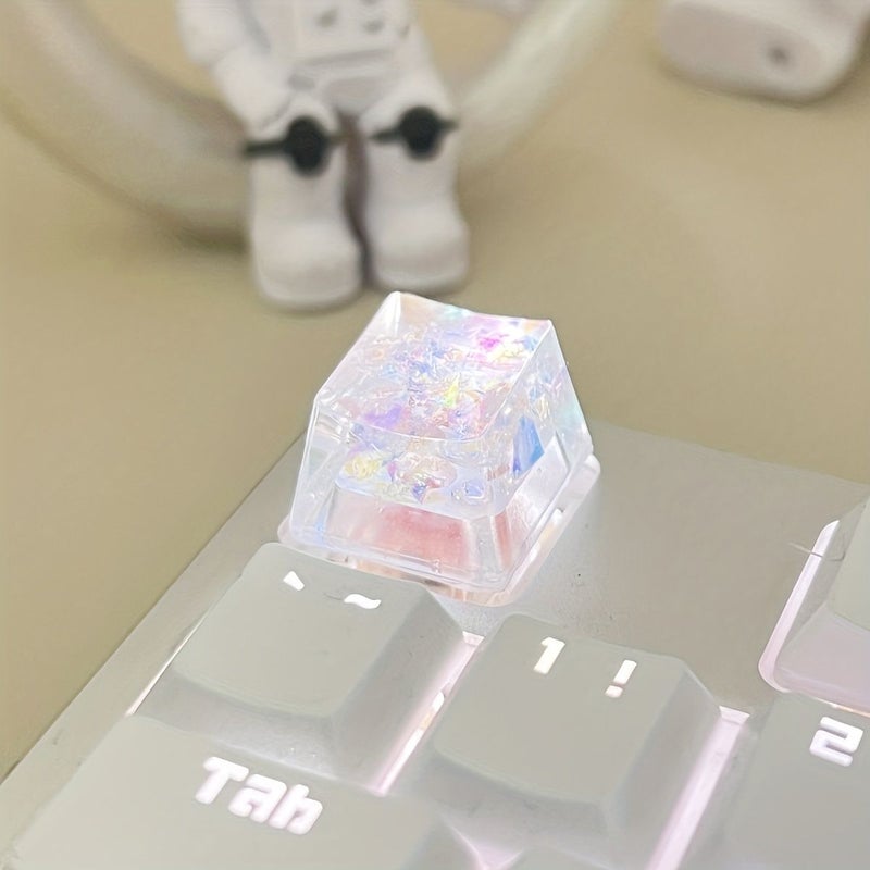 Upgrade Your Keyboard with These Pink And White Colorful Translucent Keycaps DIY Your Own Creative Personality - Image 4