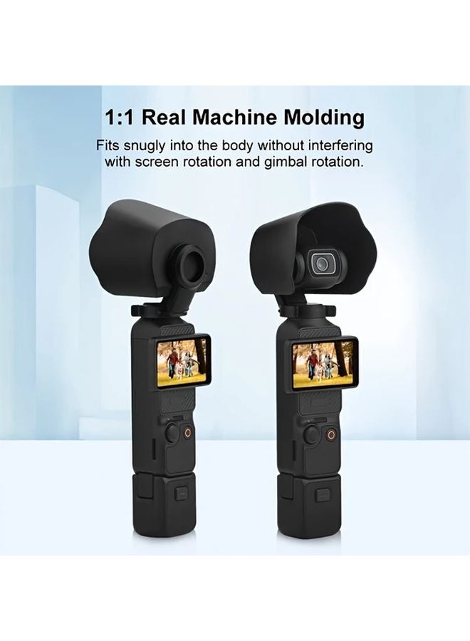 DJI Osmo Pocket 3 Sunshade Lens Protective Cover Hood Black - Image 5