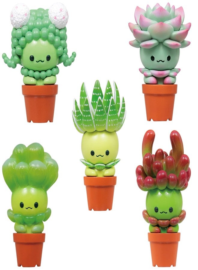 Qualia Tokyo Succulent Friends Blind Box Plastic Toy- Blind Box Includes 1 of 5 Collectable Figurines - Fun, Versatile Decoration - Authentic Japanese Design - Made from Durable Plastic - Image 1