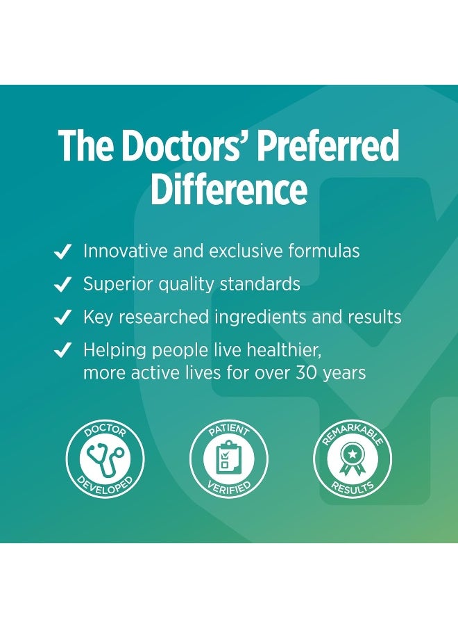 DOCTORS PREFERRED - DOCTORS' PREFERRED GlucoGold with 1500 mg per Day of BerberPure Berberine, Concentrated Cinnamon, Chromium, Banaba Leaf Extract (90 Tablets) - Image 1