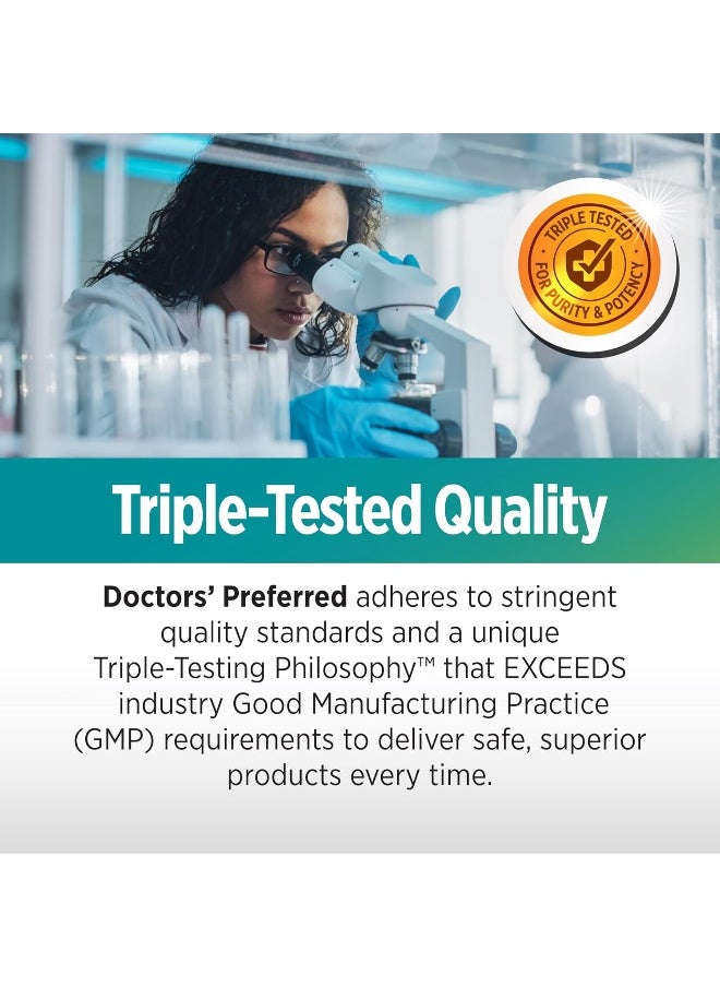 DOCTORS PREFERRED - DOCTORS' PREFERRED GlucoGold with 1500 mg per Day of BerberPure Berberine, Concentrated Cinnamon, Chromium, Banaba Leaf Extract (90 Tablets) - Image 1