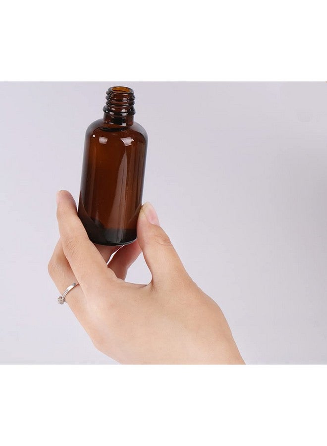 vipolish 6Pcs 30Ml 1 Oz Empty Refillable Amber Glass Lotion Bottles Portable Pump Bottles Makeup Sample Storage Holders Oil Shampoo Sample Containers - Image 4