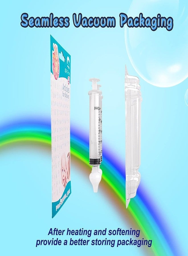 Elfzone Nasal Syringe for Baby - 4PCS with Cleaning Tools - Safe Silicon Baby Nasal Aspirator Qucik Syringe Nose Cleaner Rinsing Tool for Baby/Infant/Kid (Transparent, 4PCS) - Image 4