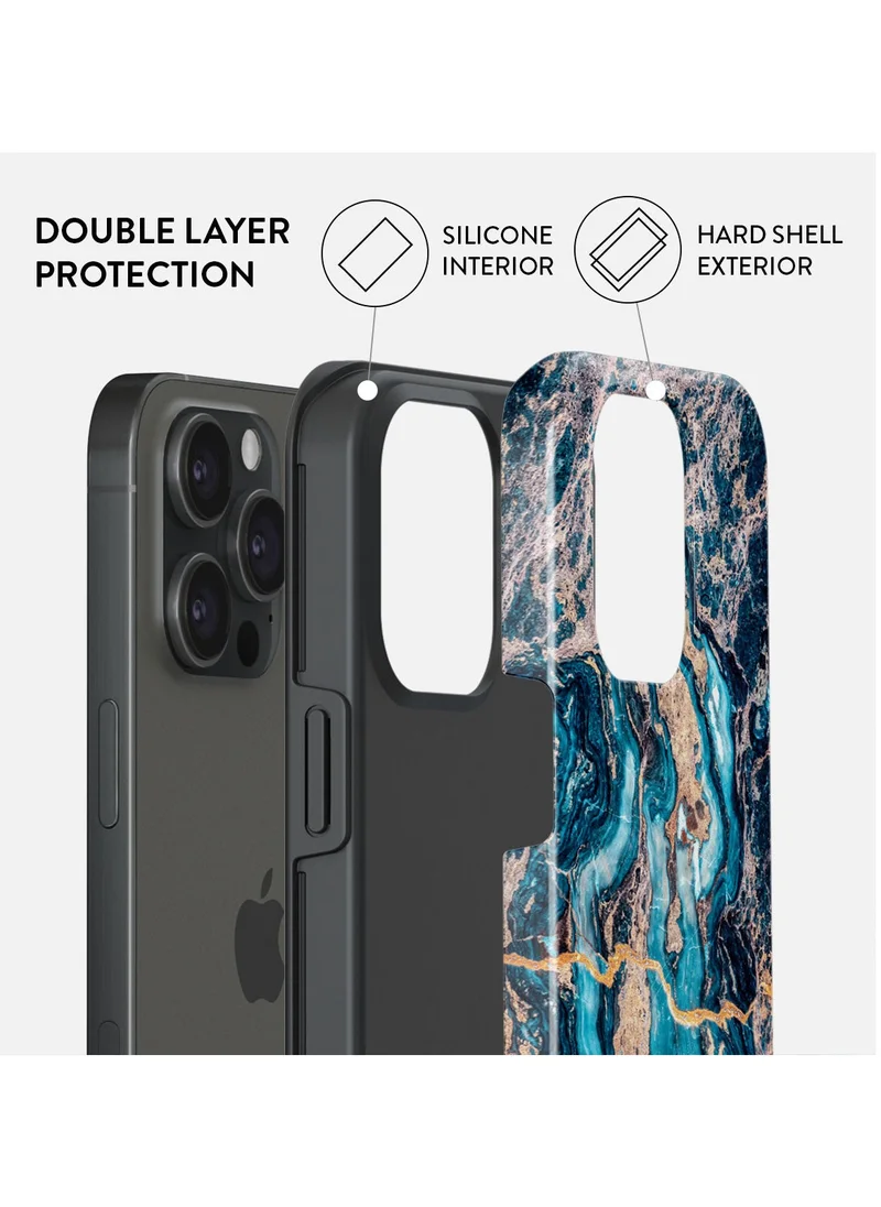 بورجا جراب iPhone 14 Pro Max، قطعتان من الغلاف الصلب + بطانة داخلية من السيليكون TPU، ممتص للصدمات، يمكن الوصول إلى جميع المنافذ، إطار مرتفع لحماية الشاشة والكاميرا، طباعة عالية الجودة لا تتلاشى أبدًا، نهر ميستيك