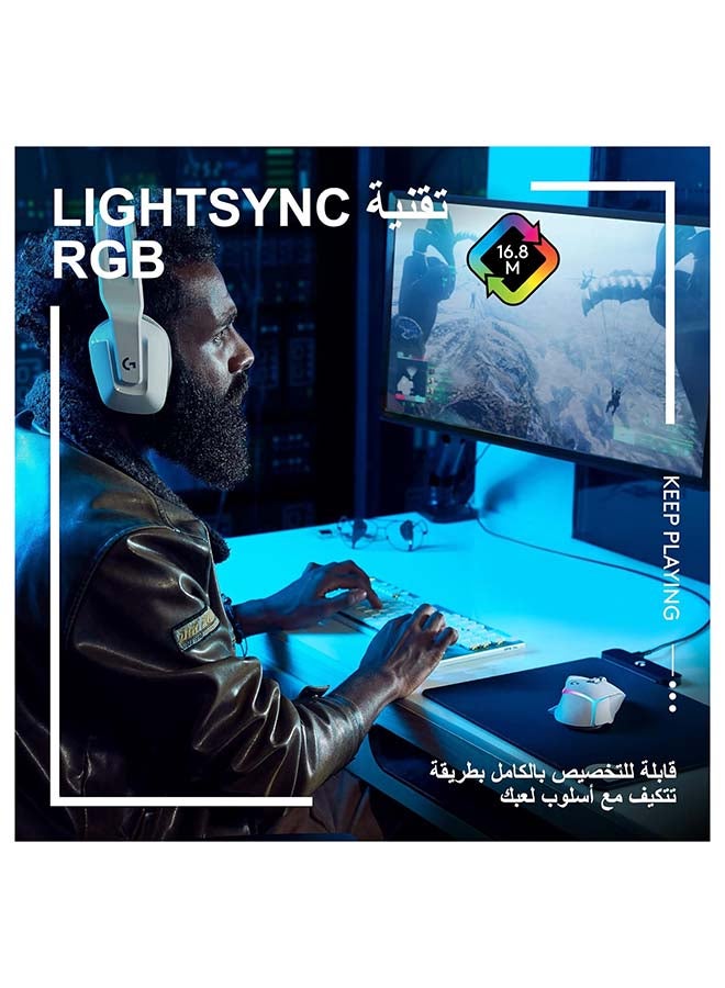 Logitech G502 X PLUS LIGHTSPEED Wireless RGB Gaming Mouse - Optical mouse with LIGHTFORCE hybrid switches, LIGHTSYNC RGB, HERO 25K gaming sensor, compatible with PC - macOS/Windows- White I 910-006173 - Image 5