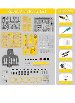 M MIAOYAN TEM toys, aquatic robot arm kit, robotic arm, engineering kit, robotics kit, kids science kit, science experiment toys STEM projects for kids aged 8+  - Image 5