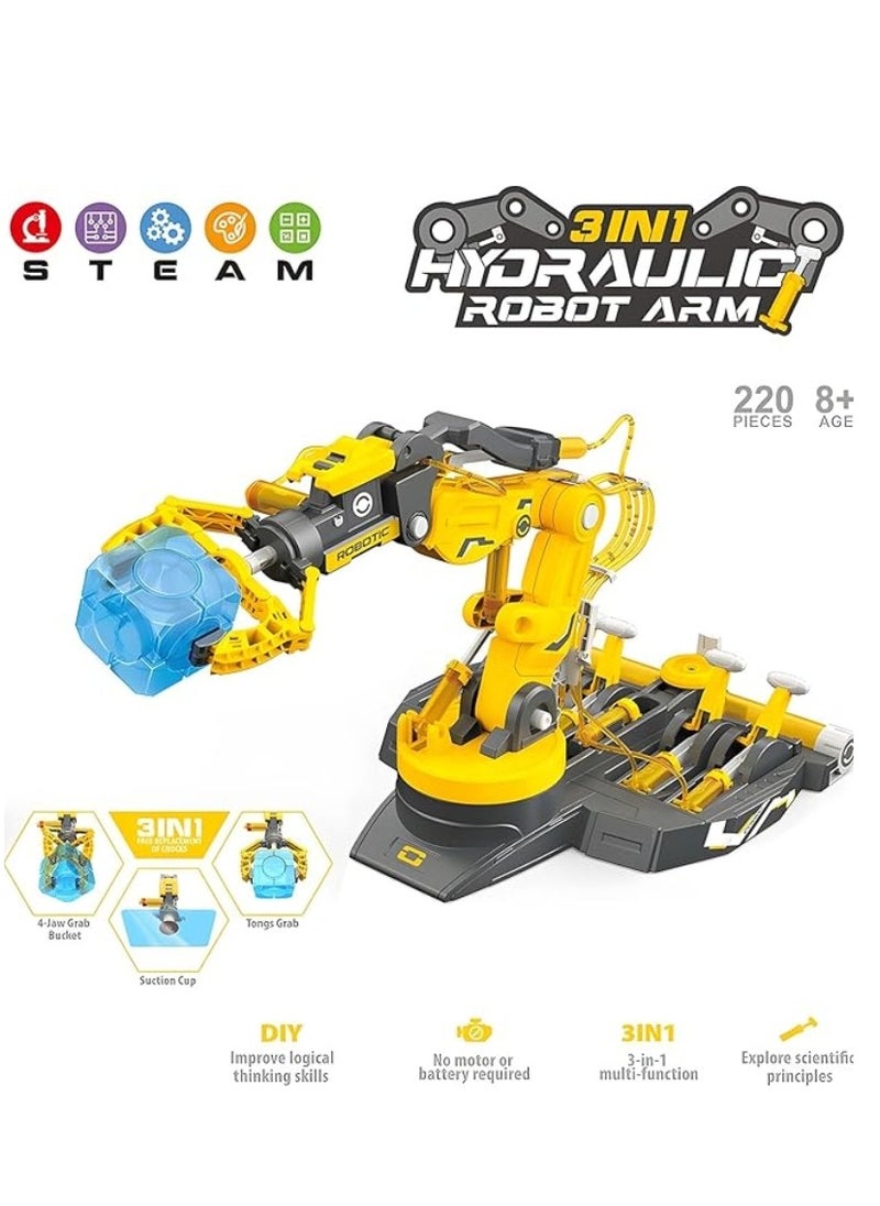 M MIAOYAN - TEM toys, aquatic robot arm kit, robotic arm, engineering kit, robotics kit, kids science kit, science experiment toys STEM projects for kids aged 8+ - Image 1