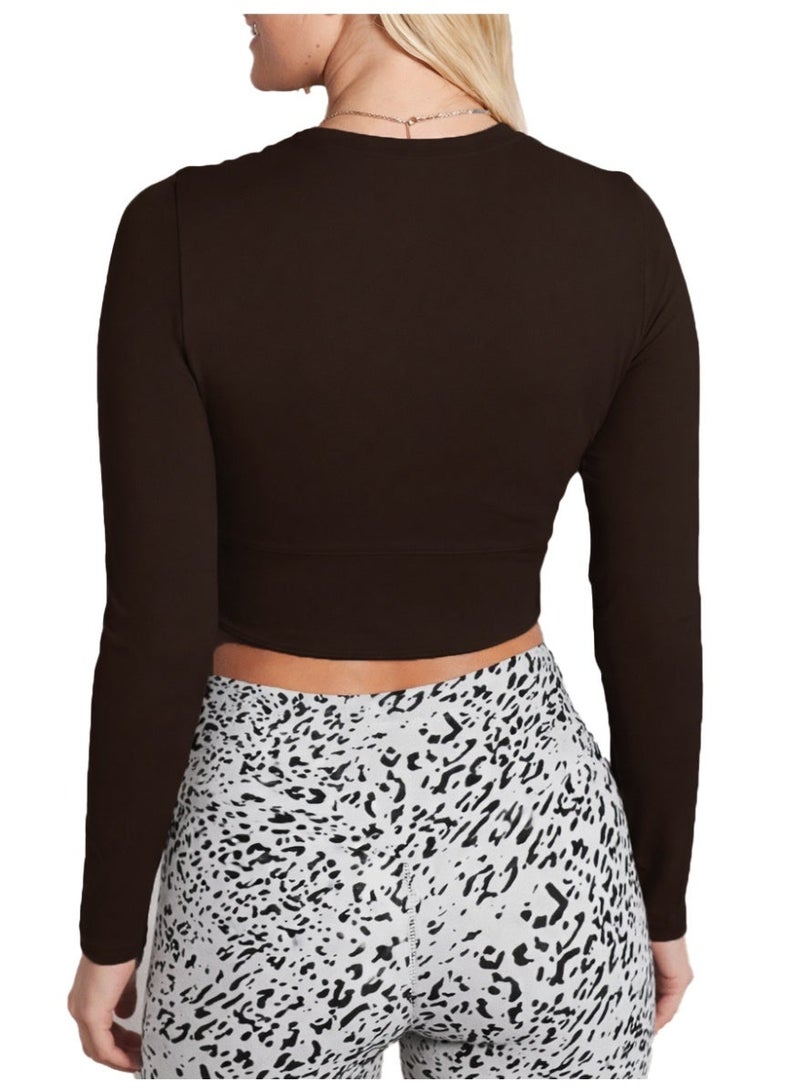 نايلتون كروب توب رياضي اكمام طويلة ورقبة دائرية - للنساء - Image 2