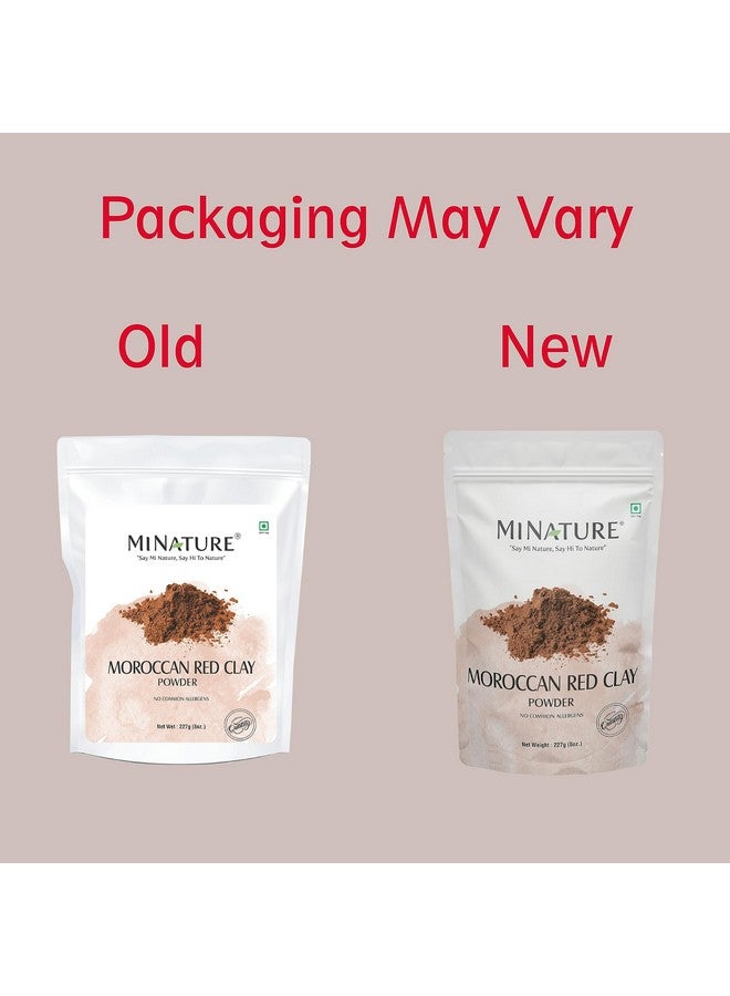 minature Rhassoul Red Clay Powder For Face Deep Cleansing, Even Skin Tone, Acne And Hair Care | All Skin Type & Unisex Use| 100% Pure & Herbal Hair & Skin Care Mask | 227G (8 Oz) Pack Of 1 - Image 5