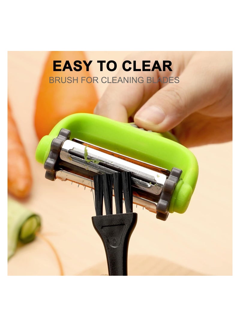 KASTWAVE Fruit Potato Peelers Sets for Kitchen, Vegetable Peeler with Non-slip Handle,  I and Y Type Peeler Stainless Steel Blades for Apple Fruit Cucumber Carrot Potatoes, 3 Pcs - Image 4