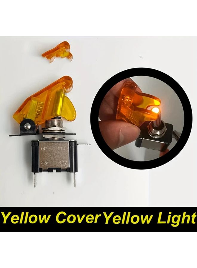 Green LED Light Toggle Switch For Cars 12V 20A On Off Rocker Control Easy Install - Image 4