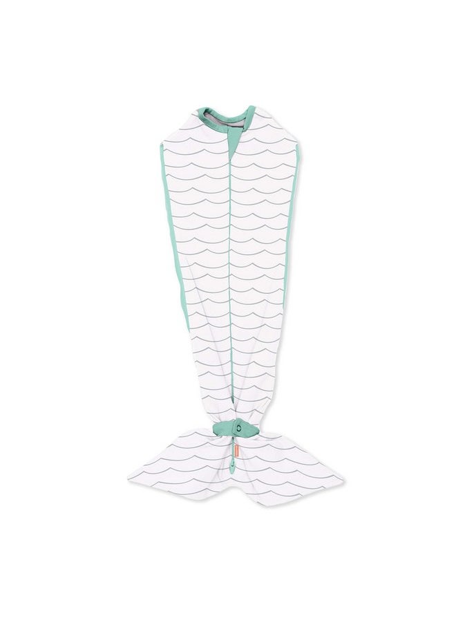 SwaddleMe SwaddleMe Room to Grow Pod - 0-6 Months, 1-pack (Teal Waves) Expandable Baby Swaddle Grows with Baby and Helps Prevent The Startle Reflex for Comfortable Sleep  - Image 1